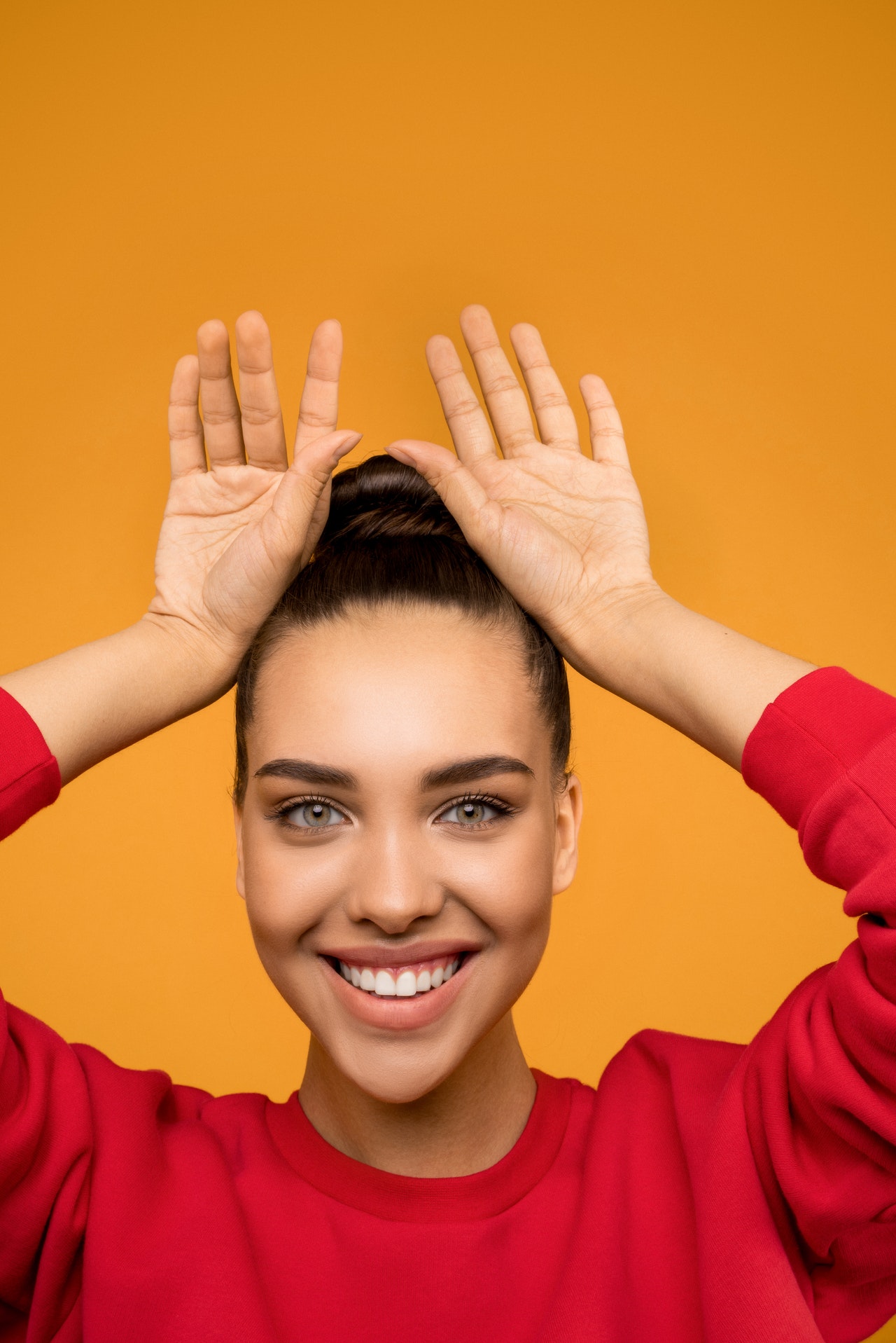 Woman Raising Hands