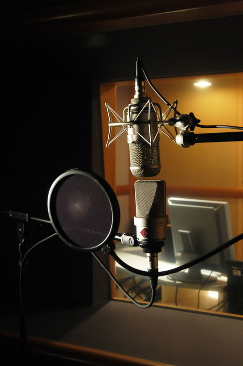 microphone en studio